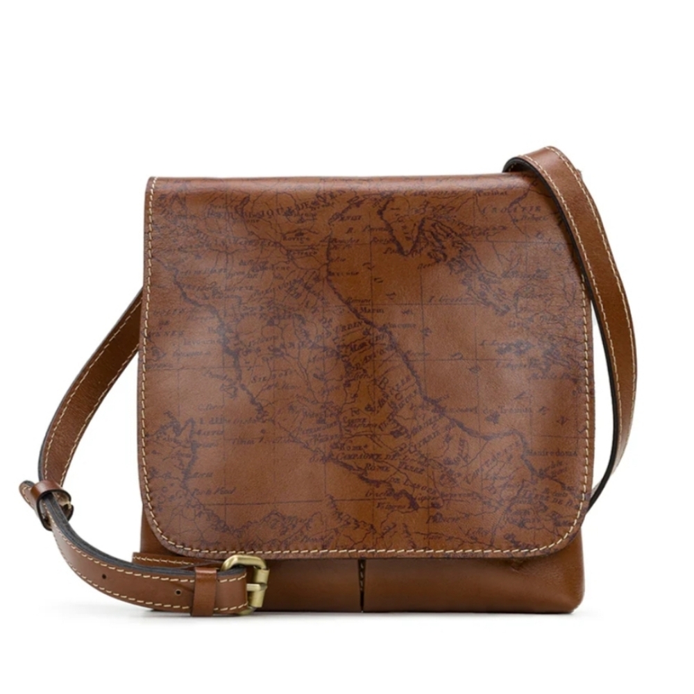 Patricia Nash Granada Map Flap Crossbody NWT